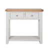 French Grey & Oak Top - 2 Drawer Console