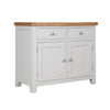 French Grey & Oak Top - 2 Door Sideboard