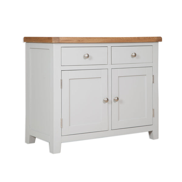 French Grey & Oak Top - 2 Door Sideboard