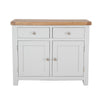 French Grey & Oak Top - 2 Door Sideboard