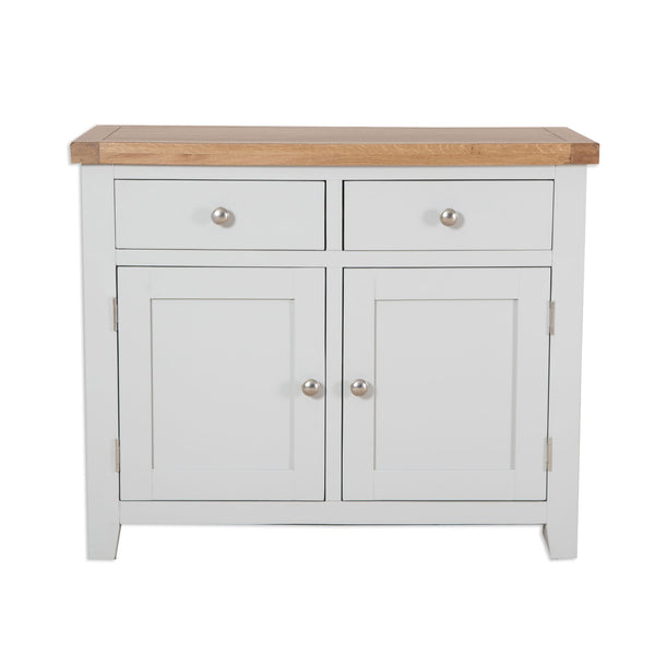 French Grey & Oak Top - 2 Door Sideboard