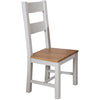 French Grey & Oak Top - Ladder Dining Chair