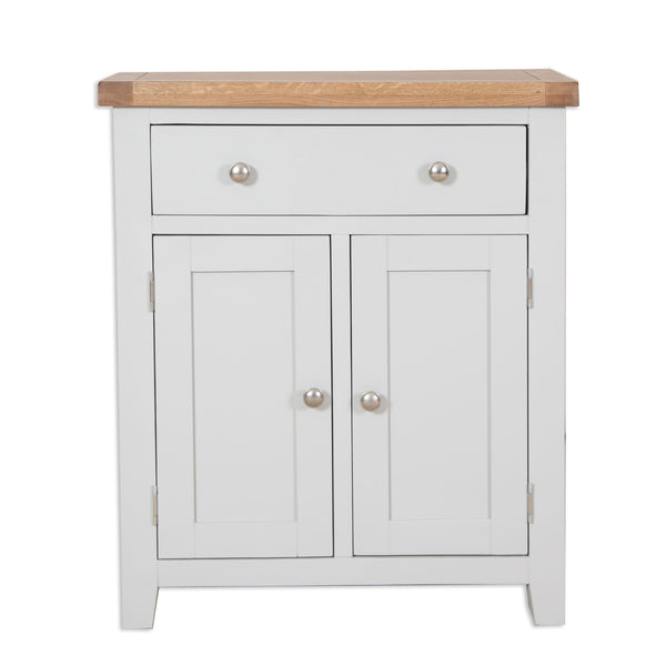 French Grey & Oak Top - Hall Cabinet