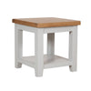 French Grey & Oak Top - Lamp Table