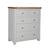 French Grey & Oak Top - 3+2 Drawer Chest