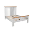 French Grey & Oak Top - 4'6 Frame Bed