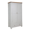 French Grey & Oak Top - 2 Door 2 Drawer Wardrobe