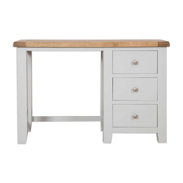 French Grey & Oak Top - Dressing Table