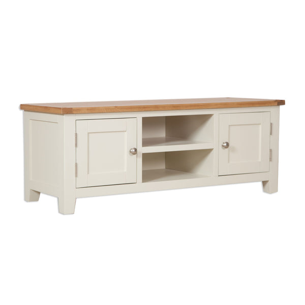 Ivory & Oak Top - Large TV Unit