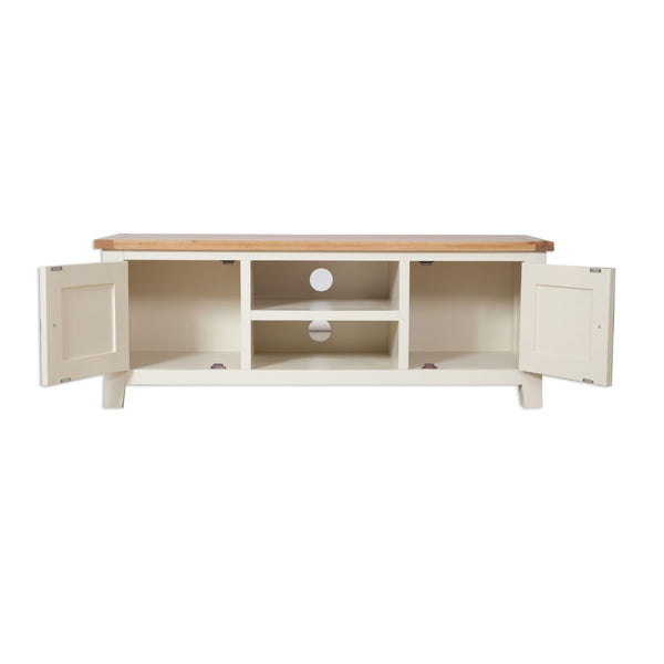 Ivory & Oak Top - Large TV Unit