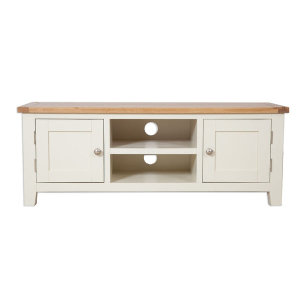 Ivory & Oak Top - Large TV Unit