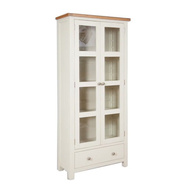 Ivory & Oak Top - Display Cabinet