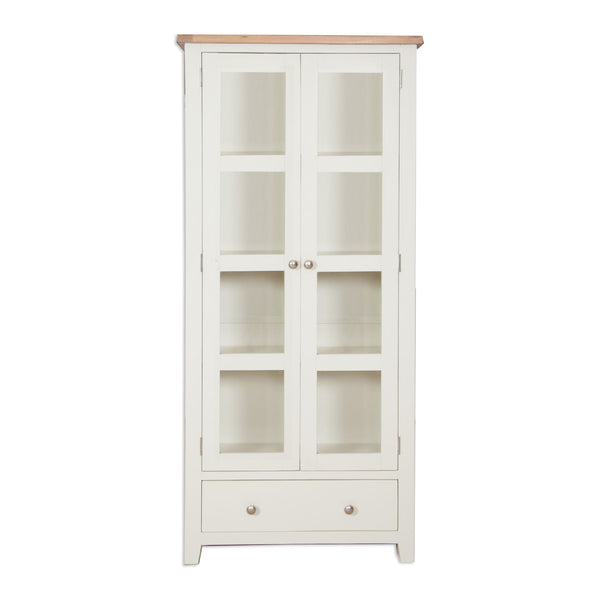 Ivory & Oak Top - Display Cabinet