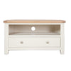 Ivory & Oak Top - Corner TV Unit