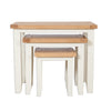 Ivory & Oak Top - Nest of Tables