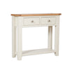 Ivory & Oak Top - 2 Drawer Console