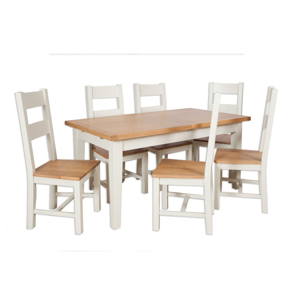Ivory & Oak Top - 1.6m Extending Table