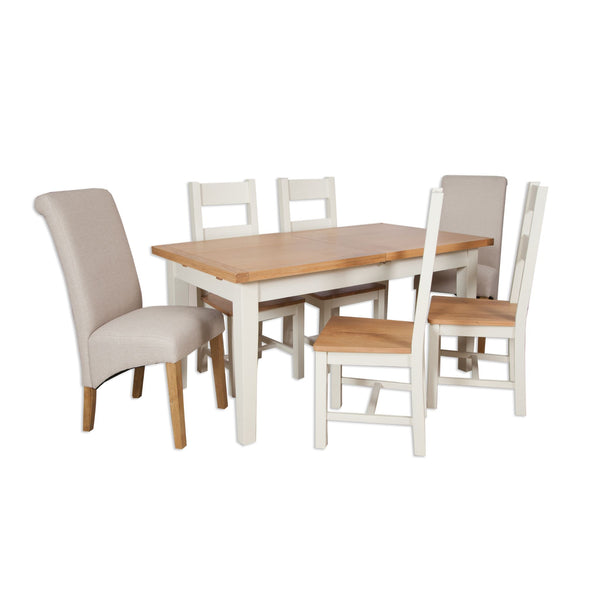 Ivory & Oak Top - 1.6m Extending Table