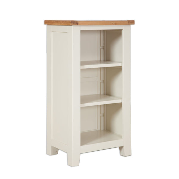Ivory & Oak Top - Small Bookcase / DVD Rack