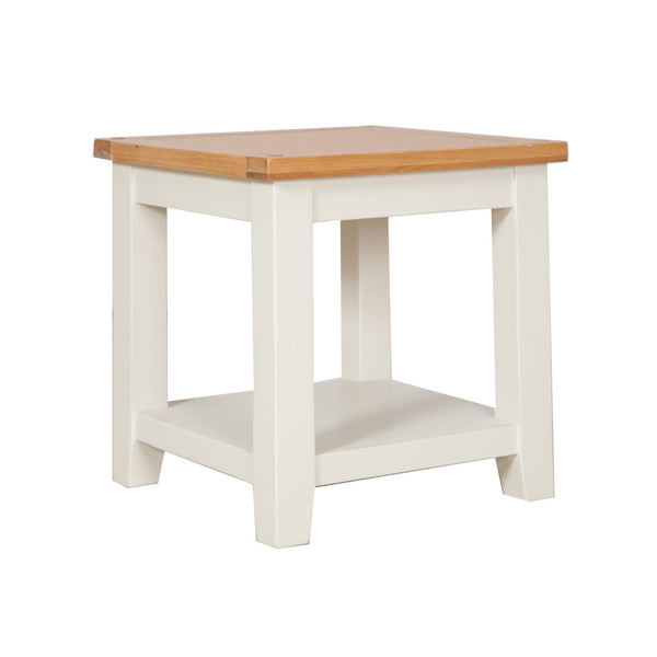 Ivory & Oak Top - Lamp Table