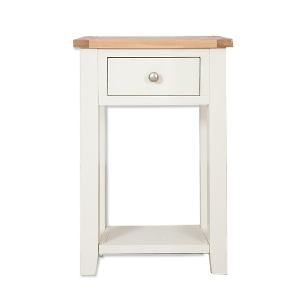 Ivory & Oak Top - 1 Drawer Console