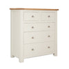 Ivory & Oak Top - 3+2 Drawer Chest