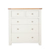 Ivory & Oak Top - 3+2 Drawer Chest