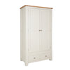Ivory & Oak Top - 2 Door 2 Drawer Wardrobe