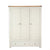 Ivory & Oak Top - 3 Door 2 Drawer Wardrobe