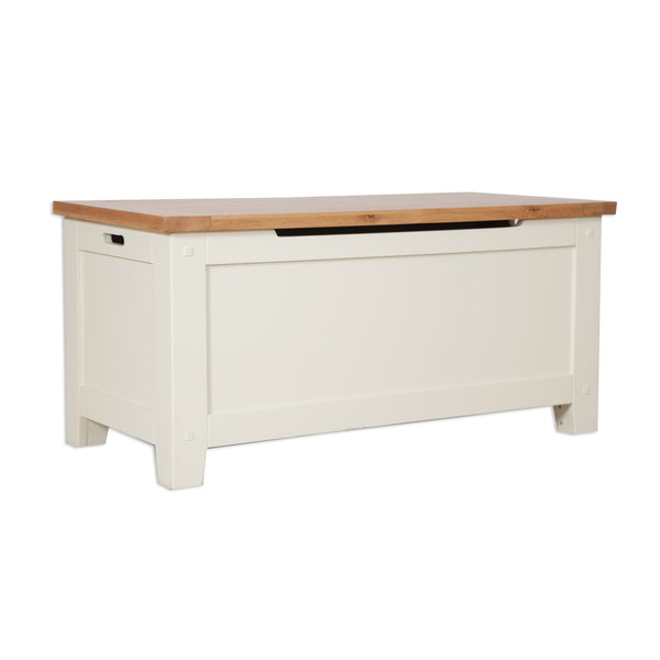 Ivory & Oak Top - Blanket Box