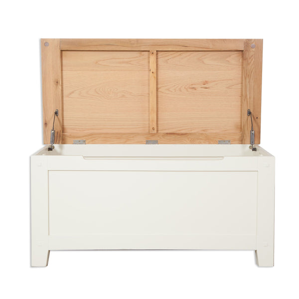 Ivory & Oak Top - Blanket Box
