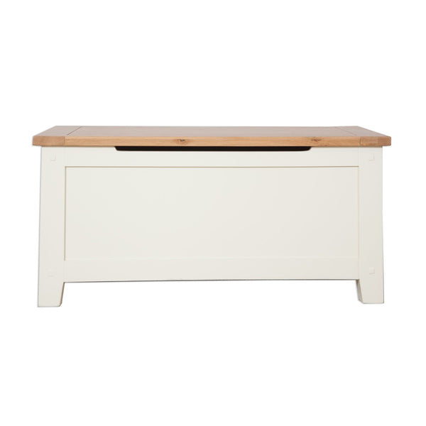 Ivory & Oak Top - Blanket Box