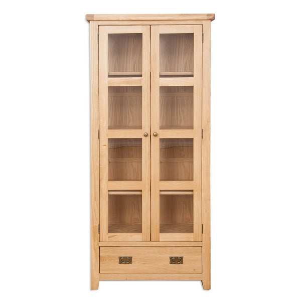 Natural Oak - Display Cabinet