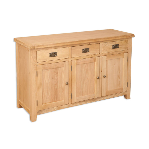 Natural Oak - 3 Door Sideboard