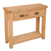 Natural Oak - 2 Drawer Console