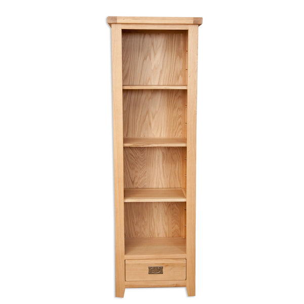 Natural Oak - Slim Bookcase