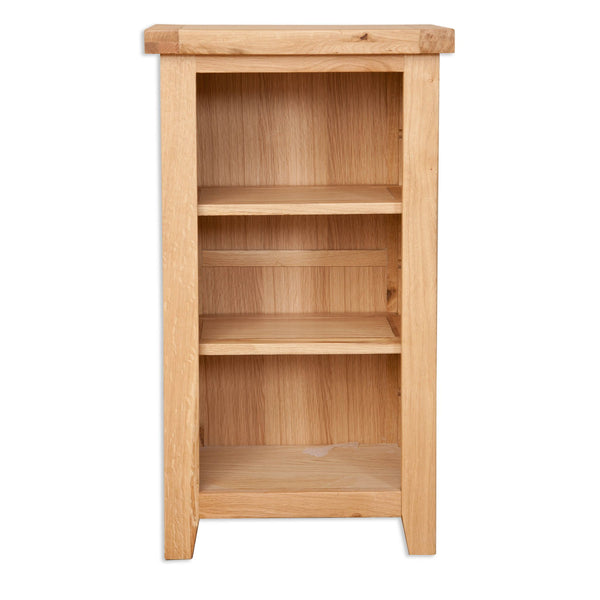 Natural Oak - Small Bookcase / DVD Rack