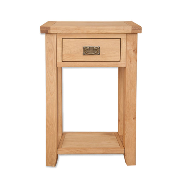 Natural Oak - 1 Drawer Console