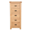 Natural Oak - 5 Drawer
