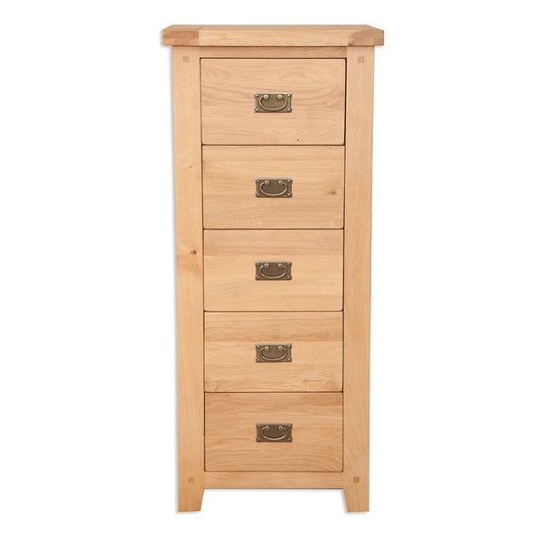 Natural Oak - 5 Drawer