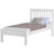 Morgan White High or Low Foot End - Single Frame Bed