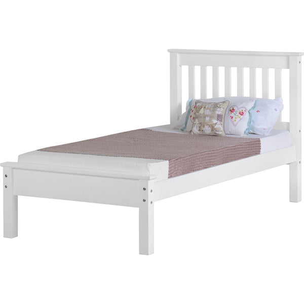 Morgan White High or Low Foot End - Single Frame Bed