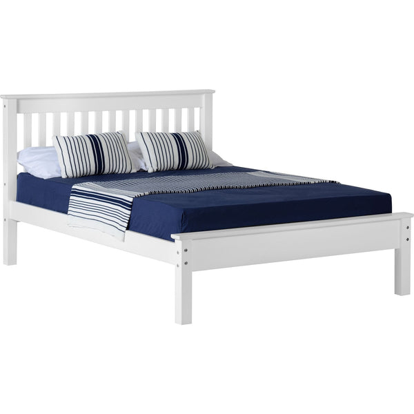 Morgan White High or Low Foot End - King Size Frame Bed