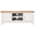 Arctic White & Oak Top - Large TV Unit