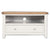 Arctic White & Oak Top - Corner TV Unit