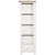 Arctic White & Oak Top - Slim Bookcase