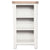 Arctic White & Oak Top - Small Bookcase / DVD Rack