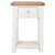 Arctic White & Oak Top - 1 Drawer Console