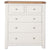 Arctic White & Oak Top - 3+2 Drawer Chest