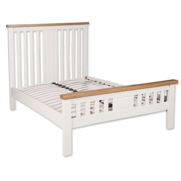 Arctic White & Oak Top - 5' Frame Bed